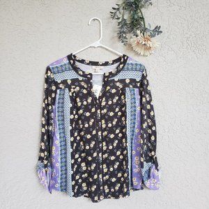 ♥ 2x$25 - Style & Co Long Sleeve Multiprint